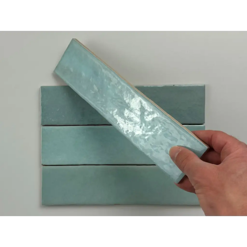 Trend tegels licht blauw glans van American Olean, mooie glanzende tegels licht blauw