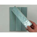 Silver rechthoekige messenslijper met blauwe glans en textuur, perfect voor Trend tegels