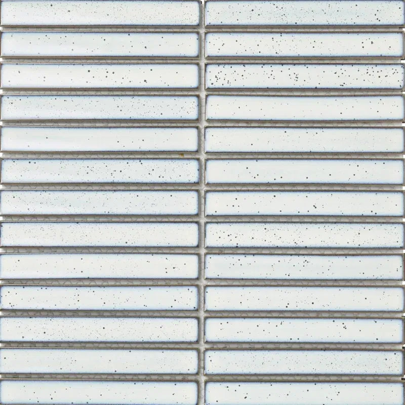 SEF20100 White Blue Speckle Glossy