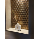 Witte keramische vaas met decoratieve takken van AFH13B Brons Metallic