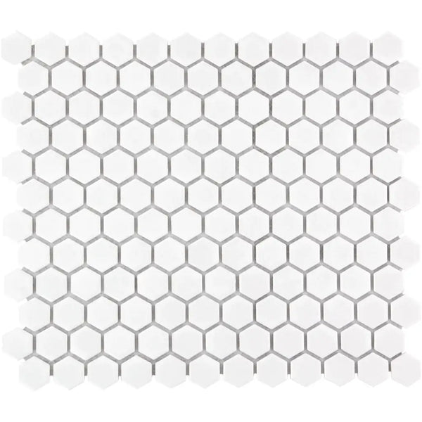 Hexagonaal honingraatpatroon in extra white glossy design voor AFH23051