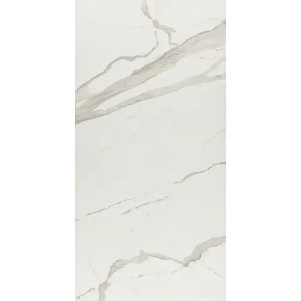 Albatros Glans 60x120 cm tegel met wit marmer en grijze adering voor vloeren
