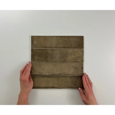 Wandtegel metaallook mokka bruin mat 7,5x30 cm — Alchimia Moka | Toptegels