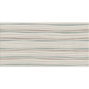 Wavy beige and green stripes on Alure Ivory Sellent decor wandtegel 25x50