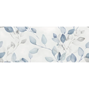 Zachte blauw-grijze aquarel bladeren in herhalend patroon voor Alure White Caudalie wandtegel