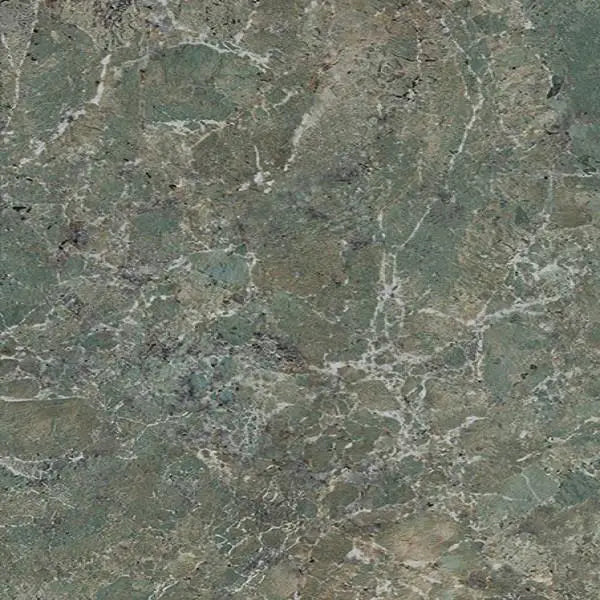 Mottled green and gray marble veined patterns on Amazzonite Mat 120x120 Rett