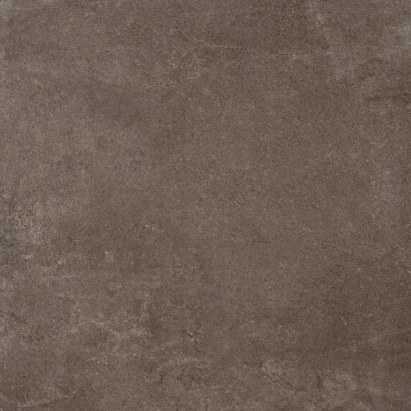 Mottled brown oppervlak van Ambiente Moka Mat 60 x 60 met betonnen uitstraling