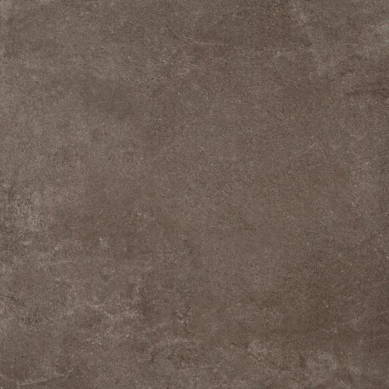 Mottled brown textured oppervlakte van Ambiente Moka Mat 60 x 60 rett met steen-look