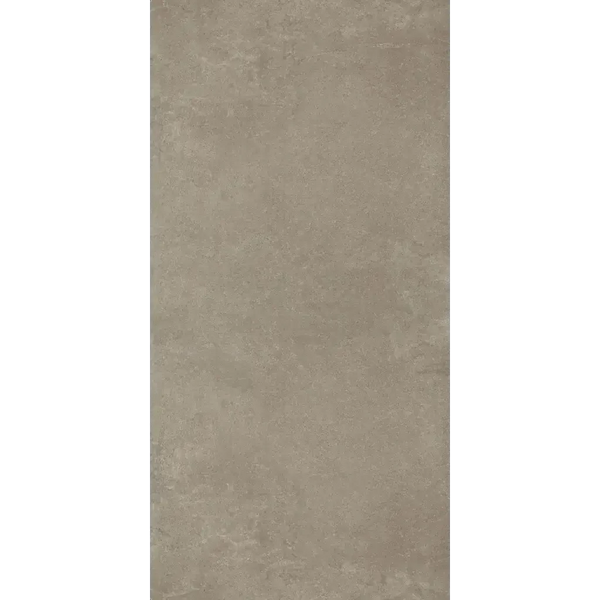 Taupe rechthoekige oppervlak met subtiele structuur van de Ambiente Nut Mat 60 x 120