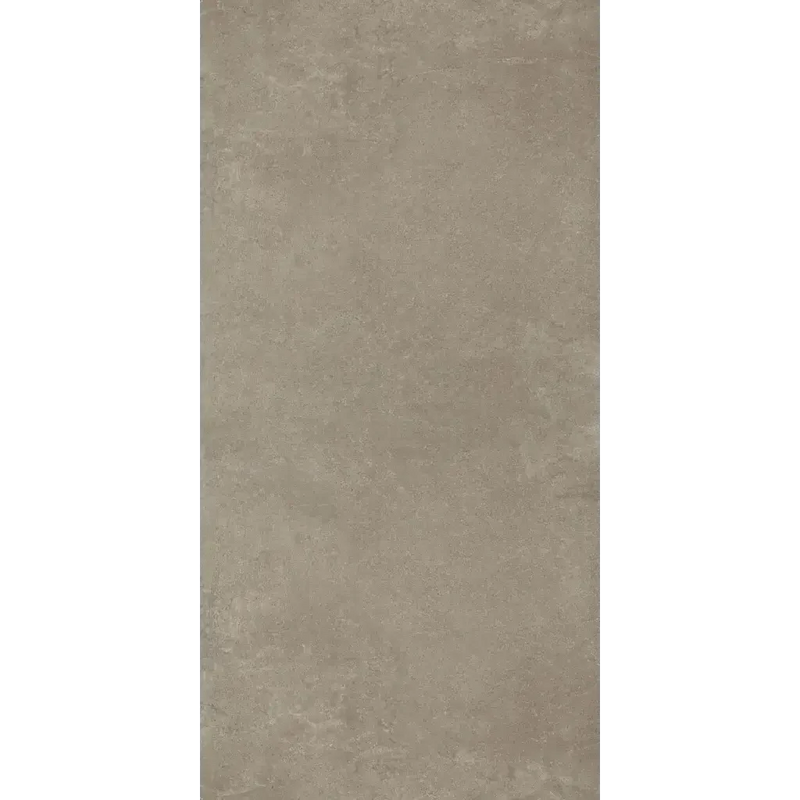 Taupe rechthoekige oppervlak met subtiele structuur van de Ambiente Nut Mat 60 x 120