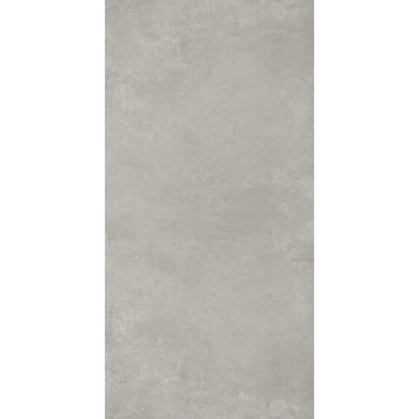 Solid gray rectangle with mottled texture, perfect for the Ambiente Pearl Mat 60 x 120 Rett