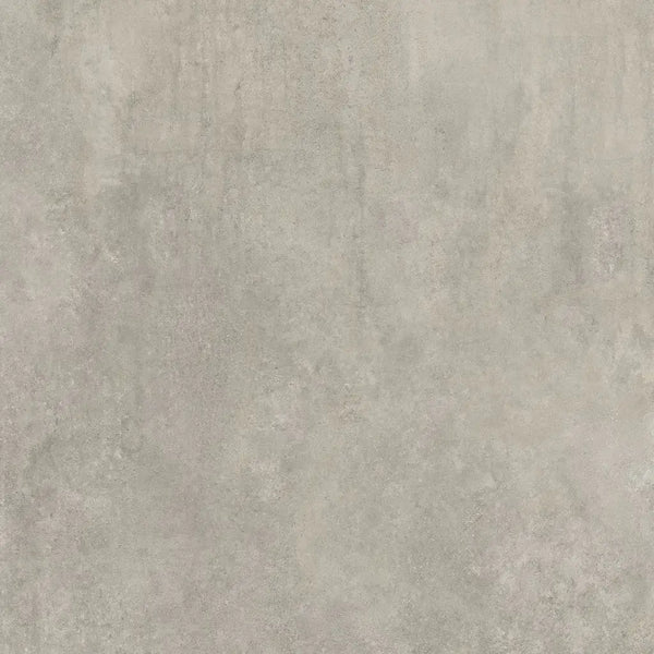 Mottled grijze betonstructuur van Apogeo Grey 60x60x3 met natuurlijke uitstraling