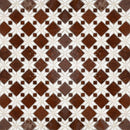 Araro 30x30 cm keramische vloertegels met bruin witte mozaïek en geometrisch diamantpatroon