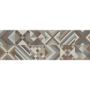 Geometrisch patroon van de Arkety Wanna Mix 30x90 met bruine en grijze ontwerpen