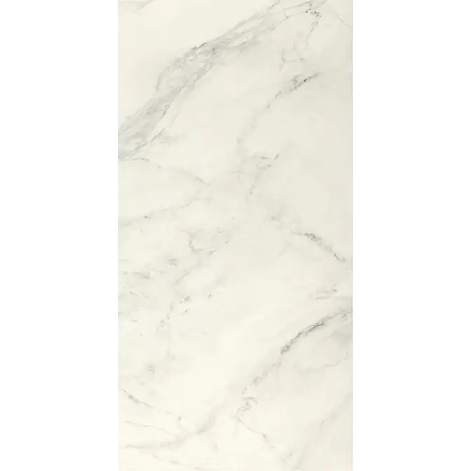 Armada tegel vloertegels met witte marmeren look en grijze adering, 60x120 cm