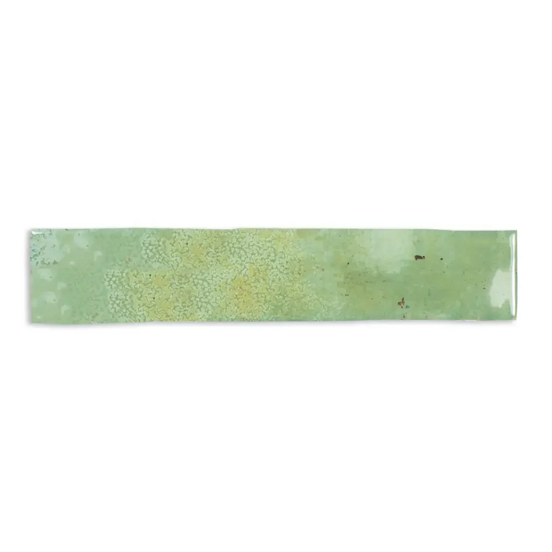 Pale green Assisi Moss jade bracelet with subtle patterns, perfect for any style