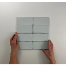 Aqua Mate Atlas Aqua-formatie: acht grijze rechthoekige blokken in een raster