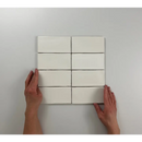 Atlas White Mate 7,5x15: witte rechthoekige tegels in een mooi grid patroon