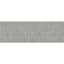 Grijze bars greige wandtegel 40x120 met verticale, licht verhoogde rechthoekige reliëfpatronen