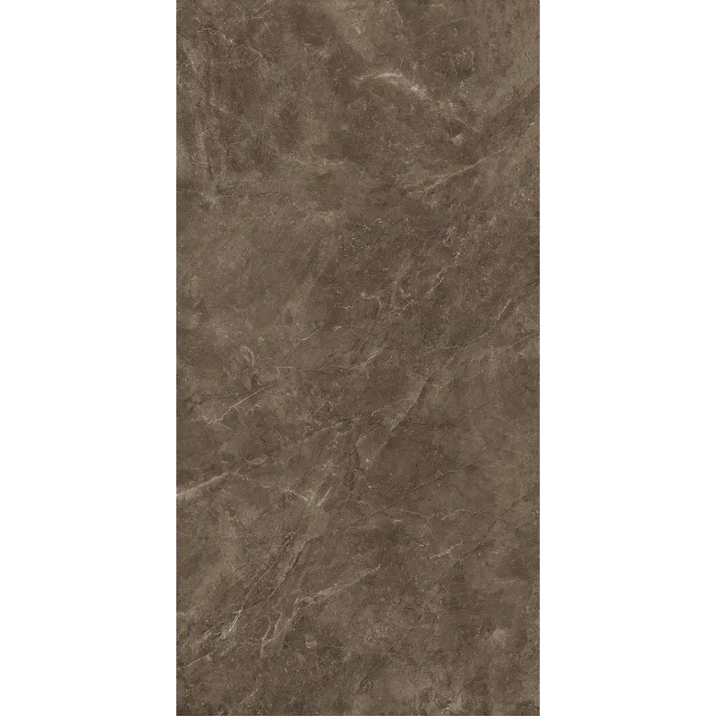 Bruine marmerachtige oppervlak met subtiele adering, Bayona Moka Polished 120x240 rett