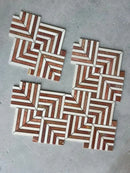 Harlow travertin terracotta