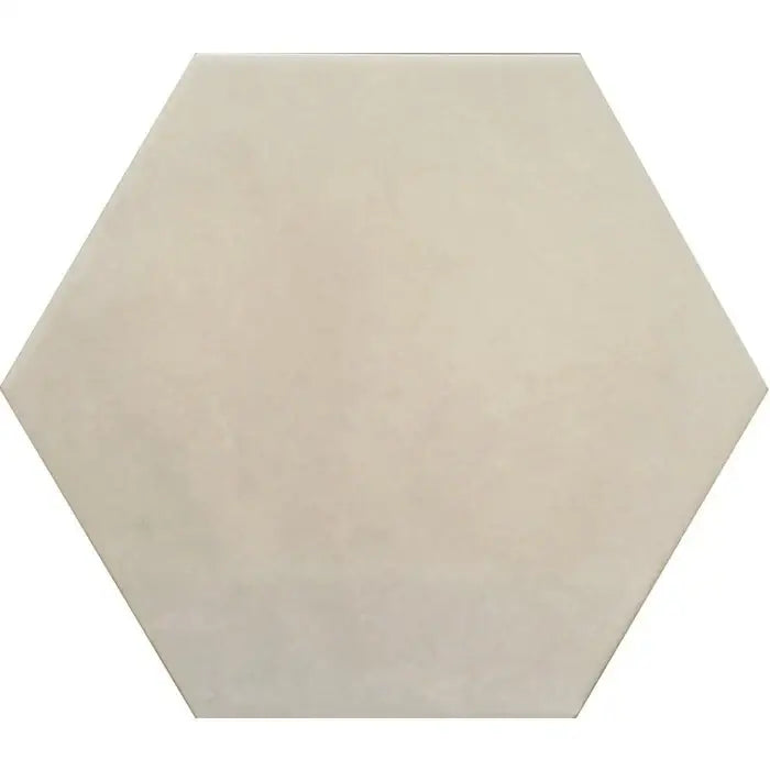 Beige hexagon matte ceramic tile Beton Cire Bercy Bianco voor stijlvolle interieurs