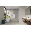 Moderne vrijstaande badkuip in elegante ovale vorm met Beton Cire Bercy Nude 60x120