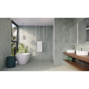 Freestanding oval beton cire Bercy Salvia 60x120 met moderne minimalistische stijl