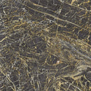 Black golden pulido 120x120 tegel met zwarte marmerlook en fijne gouden aderen en subtiele witte strepen