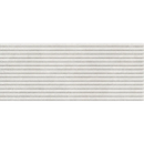 Horizontale grijs-witte gestreepte textuur van Borneo White Esir decor wandtegel 30x75 rett