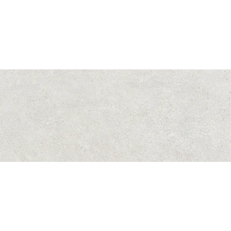 Off-white gestructureerde wandtegel Borneo White 30x75 rett met subtiel spekjespatroon