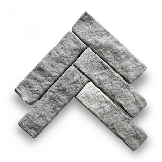 Grijze ruwe tegels Bourgondische dallen Slate 21x6x2.5cm voor vloertegels of wandtegels