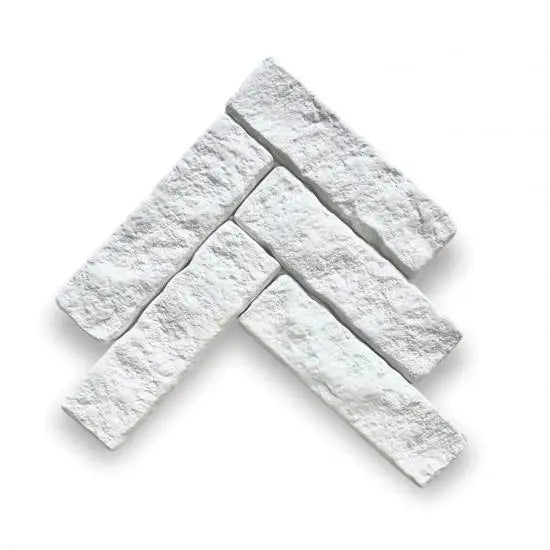 Alt tekst van Bourgondische dallen Vicoli Bianco 21x6x2.5cm in visgraat patroon