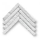 Witte ruwe textuur vloertegels Bourgondische dallen Vicoli Bianco 29x4cm