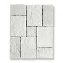 Irreguliere witte wandtegels van Bourgondische Dallen Vicoli Bianco module 4