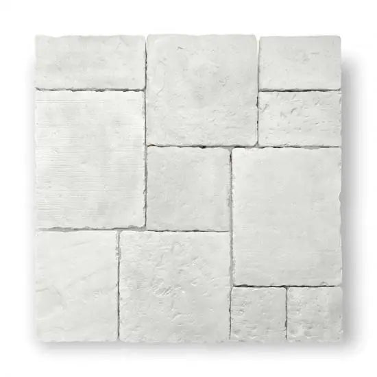 Dallen Vicoli Bianco module 7, bourgondische dallen vicoli, ruwe lichtkleurige tegels