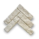 Dallen Vicoli Ivory tegel in visgraat patroon, Bourgondische dallen stijl