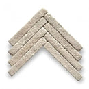 Bourgondische dallen Vicoli Ivory vloertegels in chevron patroon, textuur en stijl