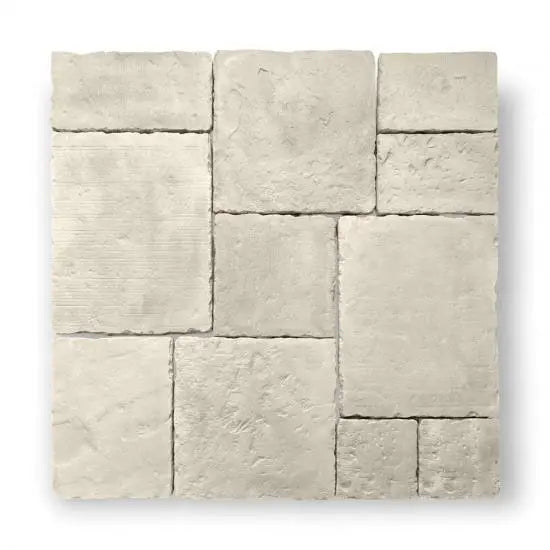 Dallen Vicoli Ivory Bourgondische Dallen met ruwe, lichtgekleurde stenen