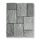 Afbeelding van Bourgondische Dallen Vicoli Slate module 4 met grijze, textured dallen vicoli slate