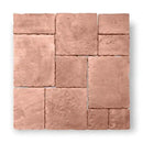 Bourgondische Dallen Vicoli Terra module 7 vloertegels in mosaiekpatroon