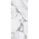 Witte marmer met grijze en koperkleurige aderen in Bright Precious gepolijst 120x280