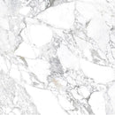 Heldere kostbare mat 120x120 rett van wit marmer met grijze aders en patronen