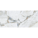 Heldere kostbare mat in wit marmer met grijze aders en subtiele oranje accenten