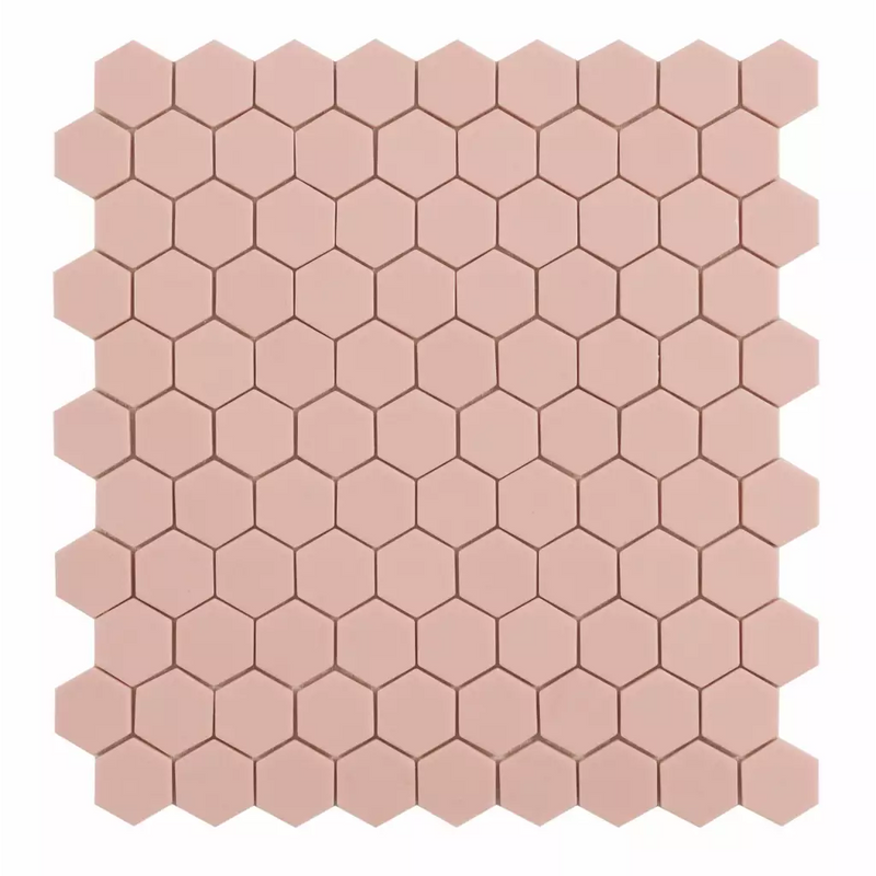 By Goof mozaiek hexagon pink 3,5x3,5cm - Top Tegels