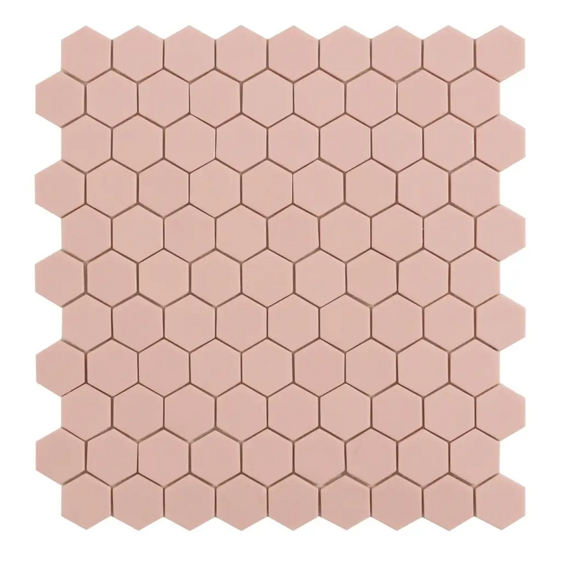 By Goof mozaiek hexagon pink 3,5x3,5cm - Top Tegels