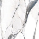 Witte marmer met grijze aderpatronen in Calacatta Oceanic mat 120x120 rett