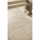 Beige Chantilly Creme 60x90 chip tiles with grout lines for a stylish floor look