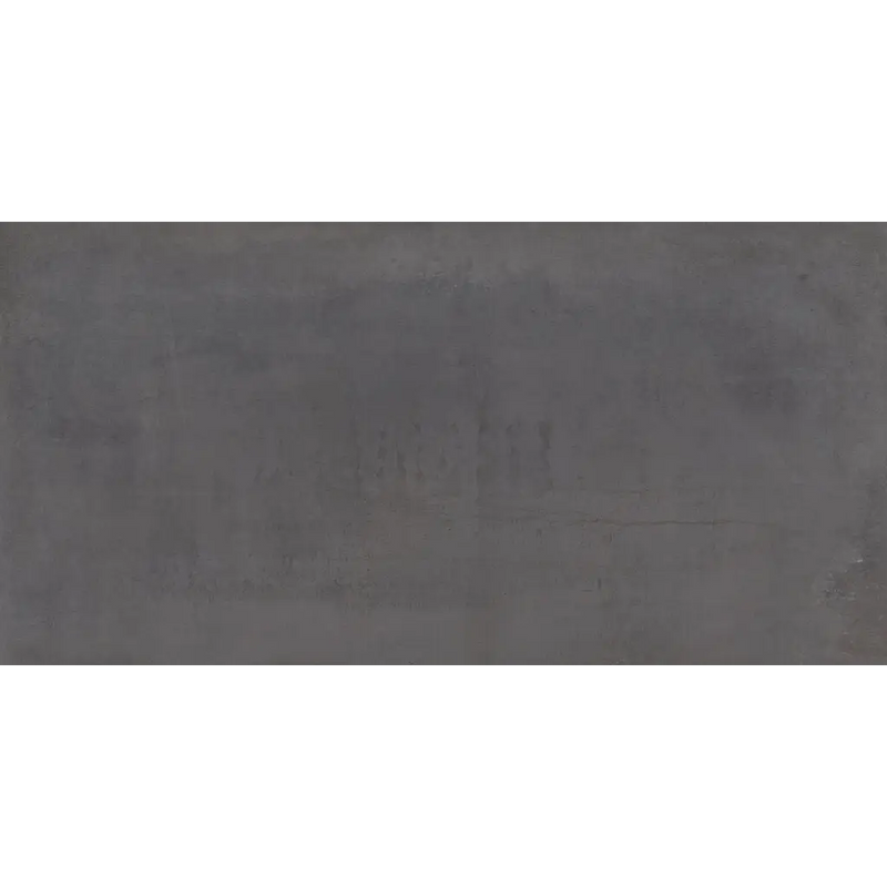 Dark grijze textuur tote bag met zwarte handles en rits voor Iron Antracite 60x120 rett