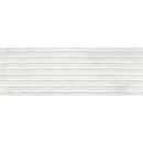 Witte horizontale textuurstrepen met schaduwen op Code Tesla Silver 40x120